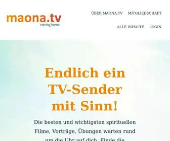 Maona.tv(Endlich ein TV Sender mit Sinn) Screenshot