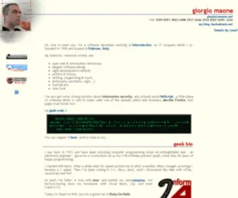 Maone.net(Giorgio Maone) Screenshot