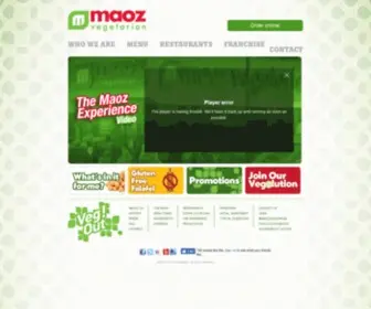 Maozusa.com(Maoz Vegetarian) Screenshot