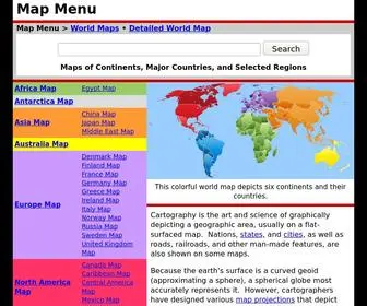 Map-Menu.com(Map Menu) Screenshot