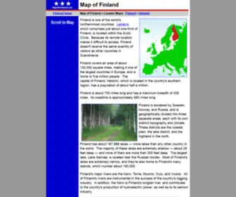 Map-OF-Finland.com(Map of Finland) Screenshot