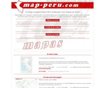 Map-Peru.com(Map-Peru 100% mapas del Perú) Screenshot
