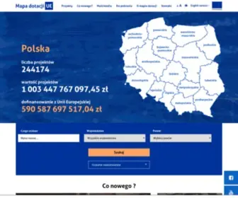 MapadotacJi.gov.pl(Mapa dotacji UE) Screenshot
