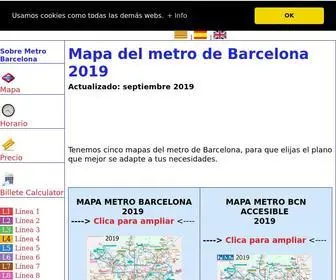 Mapametrobarcelona.com(Mapa metro Barcelona) Screenshot