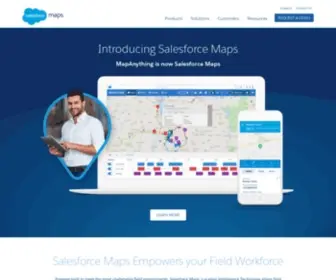 Mapanything.com(Empower the field workforce with Salesforce Maps) Screenshot