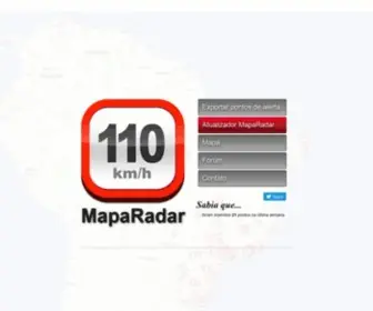 Maparadar.com(Utilizando a força da comunidade para mapear os radares) Screenshot