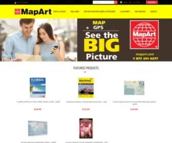 Mapartmaps.com(Maps, roads, street atlas publications for travel Canada) Screenshot