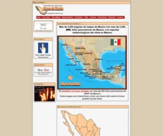 Mapas-DE-Mexico.com(Mapas de Mexico) Screenshot