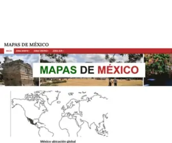 Mapas.org.mx(Mapas de México para Imprimir) Screenshot