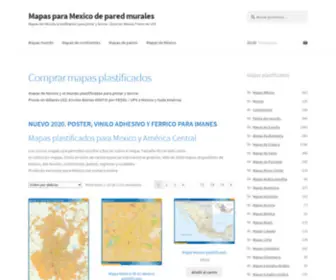 Mapasmurales.com.mx(Comprar mapas de Mexico y el Mundo plastificados) Screenshot