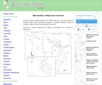 Mapasparacolorear.com(Mapas en blanco para colorear) Screenshot