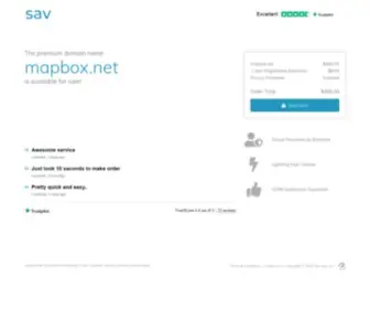 Mapbox.net(The premium domain name) Screenshot