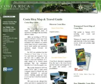 Mapcr.com(Costa Rica Map and Travel) Screenshot