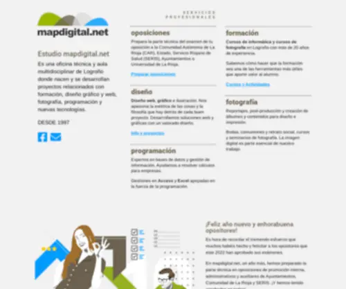 Mapdigital.net(Estudio . Diseño web) Screenshot