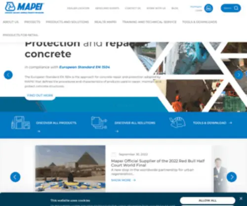 Mapei.com.my(Mapei) Screenshot