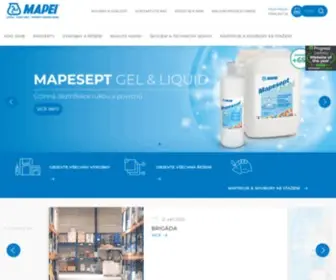 Mapei.cz(Lepidla, těsnicí tmely, výrobky stavební chemie) Screenshot