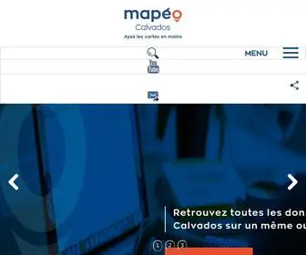 Mapeo-Calvados.fr(Mapéo Calvados) Screenshot