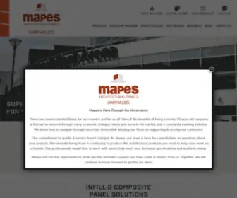 Mapespanels.com(Architectural Panels United States) Screenshot