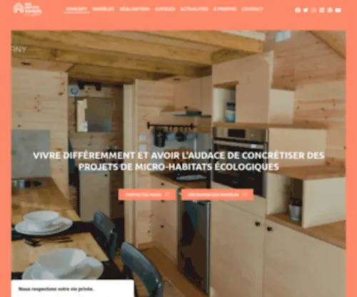 Mapetitemaison.com(Tiny House & Glamping en France) Screenshot