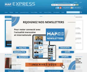 Mapexpress.ma(MAP) Screenshot