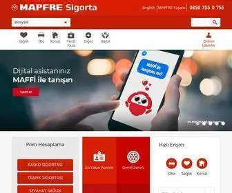 Mapfre.com.tr(MAPFRE Sigorta'nın bireysel ve kurumsal sigorta çözümlerini keşfedin) Screenshot