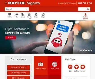 Mapfregenelsigorta.com(MAPFRE Sigorta) Screenshot