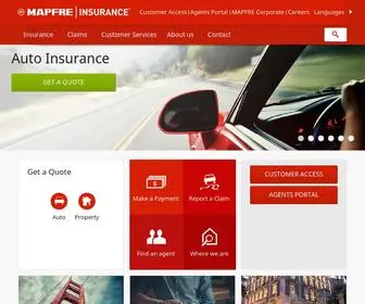 Mapfreinsurance.com(Find more about the insurance solutions that MAPFRE Insurance) Screenshot