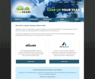 Mapgears.com(Mapgears is a software company) Screenshot