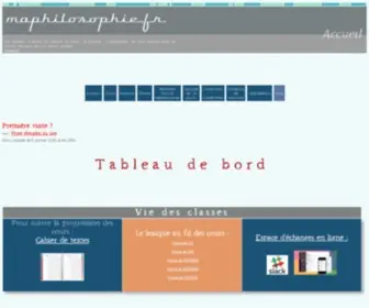 Maphilosophie.fr(Site de philosophie pour les élèves de terminale) Screenshot