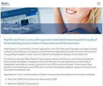 Mapi-Trust.org(Mapi Research Trust) Screenshot