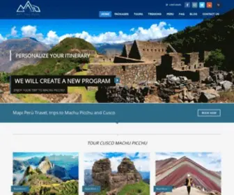 Mapiperutravel.com(Travel Packages and Tours in Cusco Machu Picchu and Waqrapukara) Screenshot