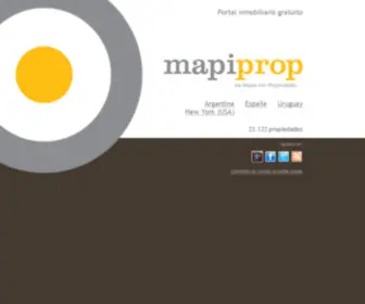 Mapiprop.com(Portal inmobiliario. Publica gratis toda tu oferta inmobiliaria en Argentina) Screenshot