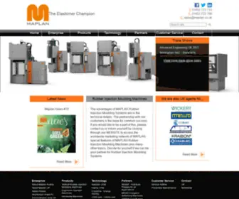 Maplan.co.uk(Maplan Rubber Injection Moulding Machines) Screenshot