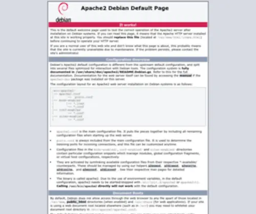 Maplatinevinyle.com(Apache2 Debian Default Page) Screenshot