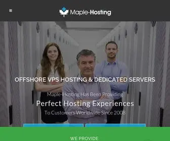 Maple-Hosting.com(Award-Winning Bare Metal Servers Since 2008) Screenshot