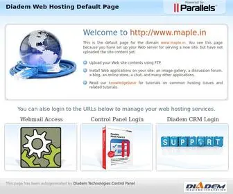 Maple.in(Domain Default Page) Screenshot