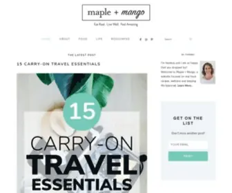 Mapleandmango.com(Feel Amazing) Screenshot