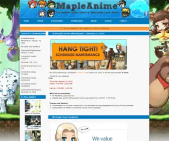 Mapleanime.com(Maplestory mapleanime) Screenshot