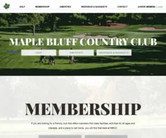 Maplebluffcc.com(Maple Bluff Country Club) Screenshot