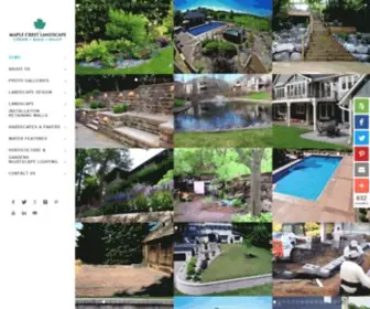 Maplecrestlandscape.com(Maple Crest LandscapeLandscape Design) Screenshot