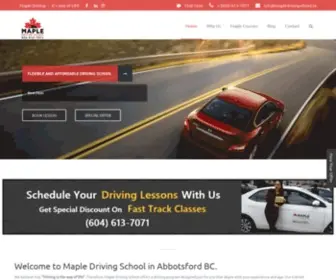 Mapledrivingschool.ca(Driving School Abbotsford) Screenshot