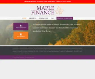Maplefc.com(Maple Finance) Screenshot