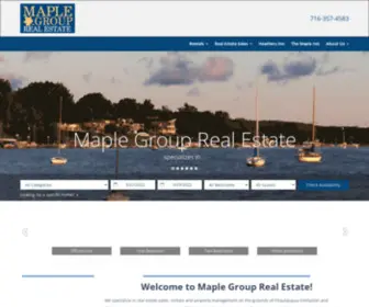 Maplegrouprealestate.com(Chautauqua Vacation Rentals) Screenshot