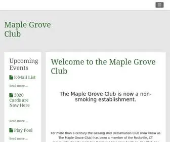 Maplegroveclub.com Screenshot
