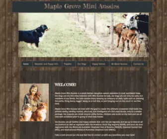 Maplegroveminiaussies.com(Maple Grove Mini Aussies) Screenshot