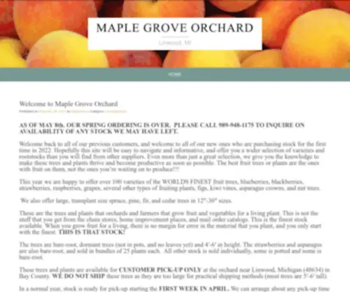Maplegroveorchard.com(Apache HTTP Server Test Page) Screenshot