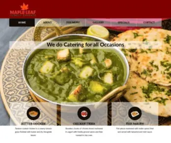 Mapleleafindiancuisine.ca(MapleLeaf Indian Cuisine) Screenshot