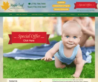 Mapleleaflawnandpest.com(Maple Leaf Lawn Care and Pest Control Marietta GA) Screenshot