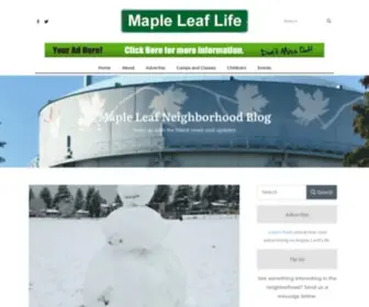 Mapleleaflife.com(Maple Leaf Life) Screenshot