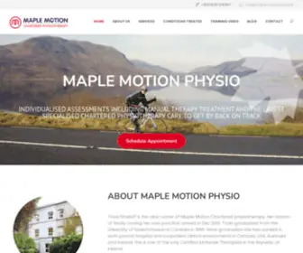 Maplemotionphysio.ie(Tricia Strelioff) Screenshot